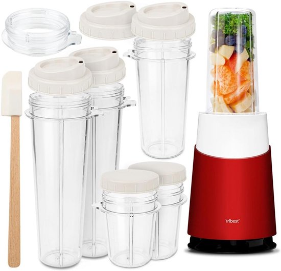 Krachtige Persoonlijke Blender voor Smoothies en Puree met 6 Beker set van Nutribullet