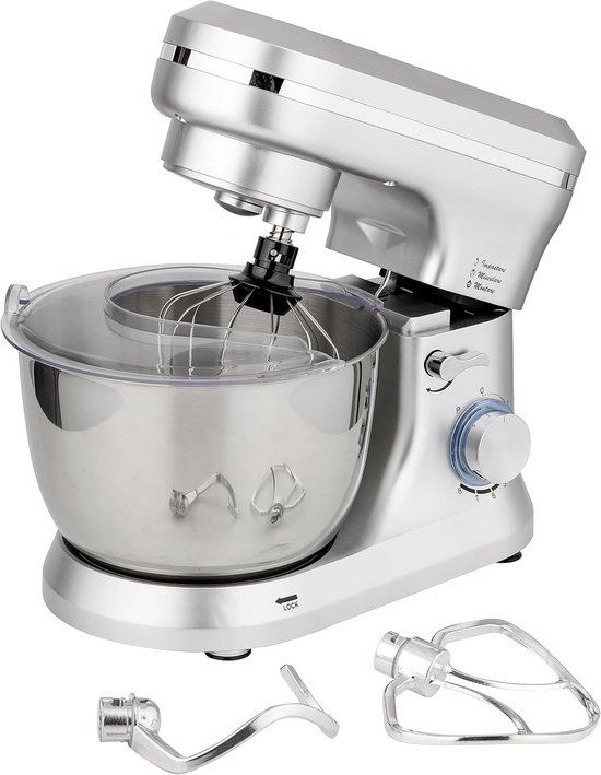 Krachtige Planeetkeukenmachine 1000W met 4,5L Kom en Roestvrijstalen Accessoires van AYCE