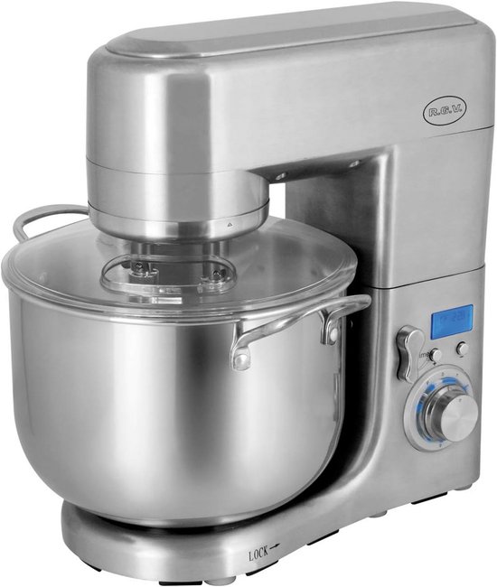 Krachtige Planetaire Mixer 10 Liter Met Dubbele Kneedhaak en 6 Snelheden van Merkloos