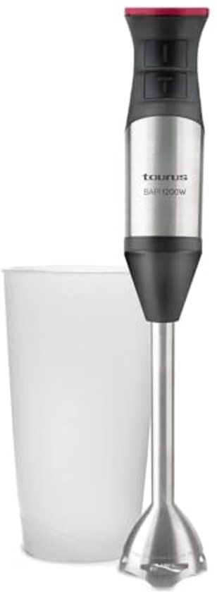 Krachtige Roestvrijstalen Handmixer met 1200 W, 20 Snelheden en Turbo-functie van Merkloos