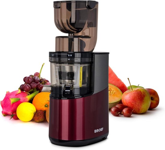 Krachtige Slow Juicer met Brede Invoer - Koudpersen voor Heel Fruit & Groenten van Merkloos