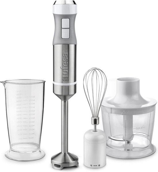 Krachtige Staafmixer 1000W met 20 snelheden, Turbo en Complete Accessoireset