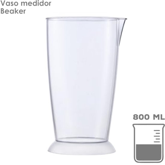 Krachtige Staafmixer 1200 W met Accessoires - Ideaal voor Mixen en Hakken van Merkloos