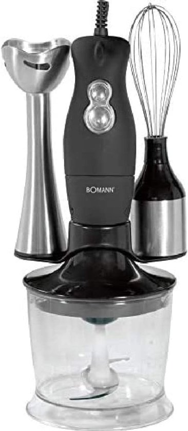 Krachtige Staafmixer Set met Hakmolen en Garde - 4-in-1 Keukenapparaat