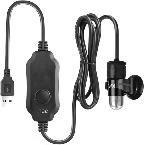 Krachtige USB Aangedreven Aquarium Heater met Onderwaterpomp en Temperatuurcontroller voor 2-3L Aquarium met LED Display van Merkloos