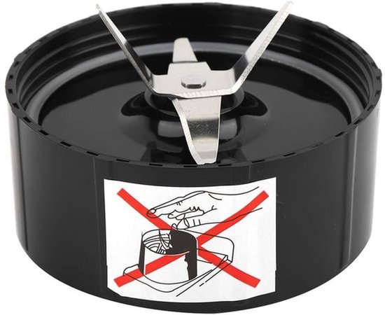 Kruisblad Vervangend Onderdeel - Keukenaccessoire - Roestvrij Staal/Kunststof - Zwart - Compatibel met 250W Magic Blender - Nieuw - Mes