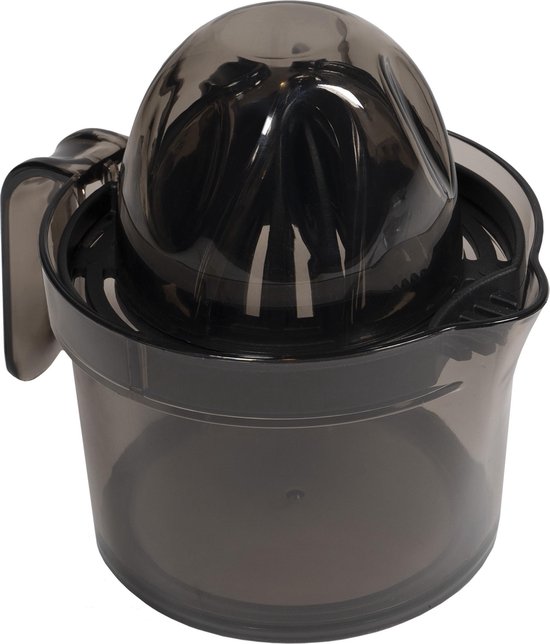 Krumble Citruspers - Citroenpers - Sinaasappelpers - Juicer - Handpers met vaatwasserbestendige onderdelen - Met afneembaar sapreservoir - Tot 450 ml - Zwart van Merkloos