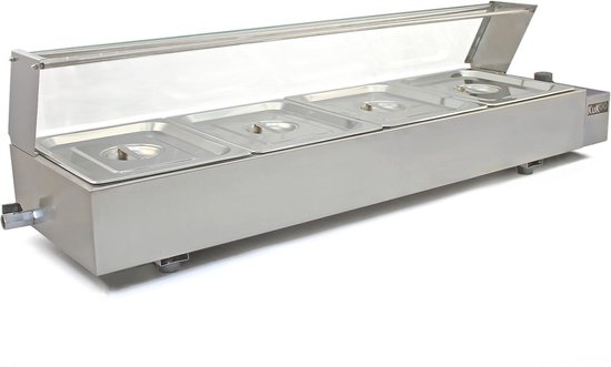 KuKoo 4 Chafing Dish Au Bain Marie Warmhoud Schalen van KuKoo