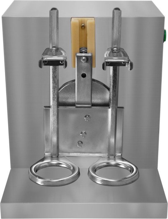 KuKoo Dual-Design Boba Bubble Tea Shaker - Automatische Thee Shaker - Dubbele Cup Efficiëntie - Zilver - 350ml tot 750ml - 120W Motor - 400 r/min Rotation