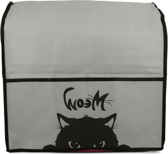 Kwmobile beschermhoes voor KitchenAid 43-48 liter mixer - Grijs zwarte kunststof beschermer - content nodig . van Merkloos