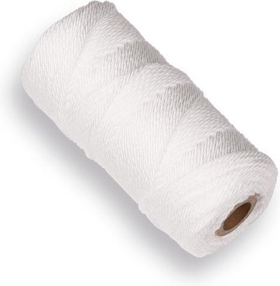 Labora Uitzetkoord Nylon Wit - 50 meter van Labora