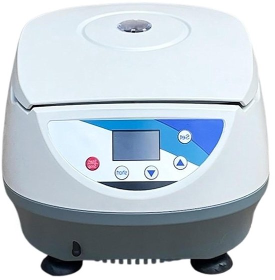 Laboratorium Centrifuge - Digitale Tafelmodel - Efficiënte Scheiding - Stille Werking - 5000 Tpm - Zilver