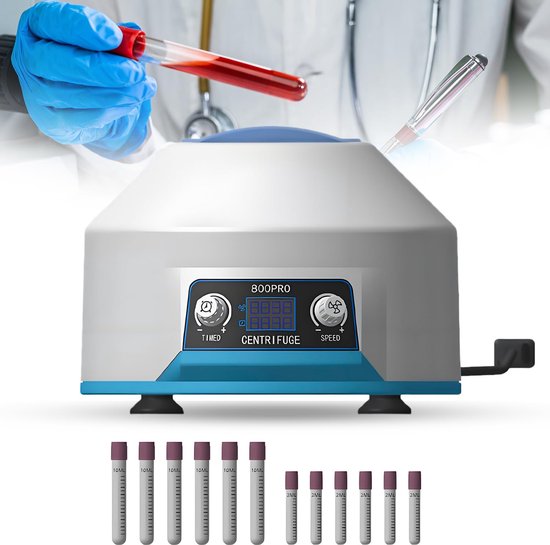 Laboratorium Centrifuge - Kleine Centrifuge - Bloed Scheiden - Trillingsvrij Ontwerp - 6 x 15 ml