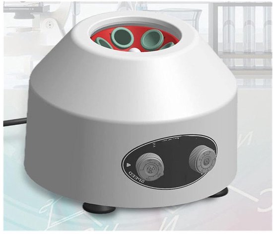 Laboratorium Centrifuge - Kleine Centrifuge - Monsters Scheiden - Instelbare Snelheid - 4000 RPM - Grijs