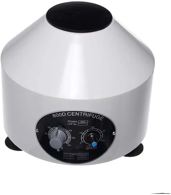 Laboratorium Centrifuge - Medische Machine - Onderwijs Wetenschap - 4000rpm Snelheid - 6x20ml Capaciteit - Zwart