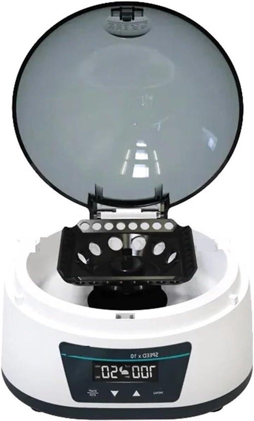 Laboratorium Centrifuge - Micro Hematocriet - Onderzoek Monsters - Automatische Stop Functie - Compact Formaat - Wit