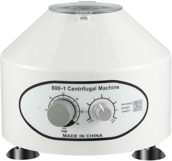 Laboratorium Centrifuge Tafelmodel 4000 tpm met Timer voor Onderzoek en Analyse van Merkloos