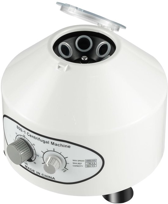 Laboratorium Centrifuge - Tafelmodel Apparaat - Bloedplasma Scheiden - Variabele Snelheid - 20ml Capaciteit