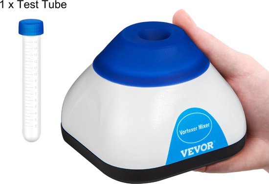 Laboratorium Mixer - Nagellak Schudder - Vortex Shaker - 3000RPM - Incl. Reageerbuisje - Blauw van Labora