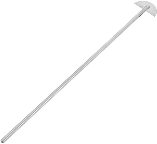 Laboratorium Roerstaaf - Roerpeddel Mengstaaf - Wetenschappelijk Onderzoek - Dubbele Klapbladen - 34 x 4.5 cm - Zilver