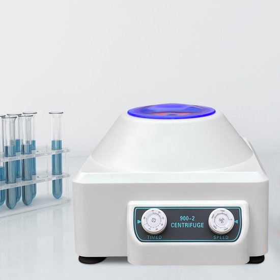 Laboratoriumcentrifuge Desktop - 4000 RPM Variabele Snelheid - 6x10 ml Capaciteit - ABS Materiaal - Voor Medisch En Biochemisch Gebruik
