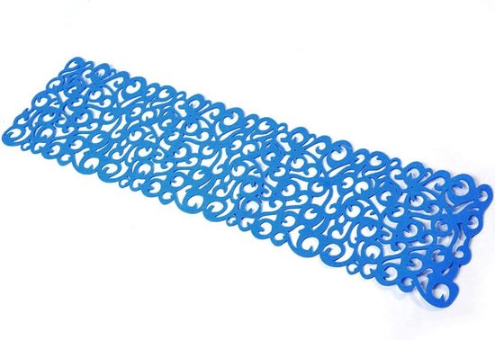 Lange rechthoekige tafelloper van vilt, lichtblauw, decoratie voor eetkamer, tafelkleed, placemats, duurzame tafelaccessoires