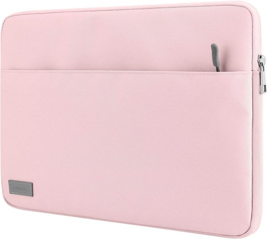 Laptop Sleeve 13-13.3 Inch voor Tab S8+, Surface Pro 8 en Macbook Pro - Beschermhoes met Pocket in Roze, Geschikt voor iPad Pro en Notebooks van Merkloos