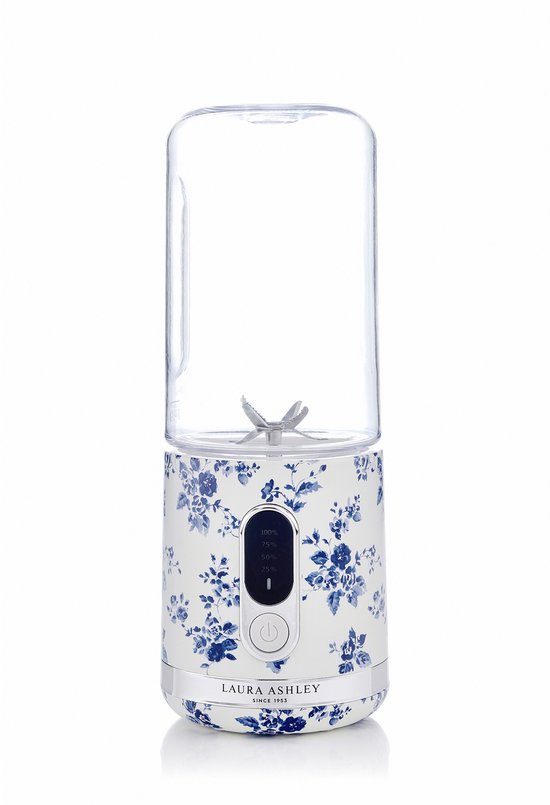 Laura Ashley - 100-watt draagbare smoothiemaker met 450ml beker en USB-oplaadfunctie - China Roos - ByVQ van Merkloos