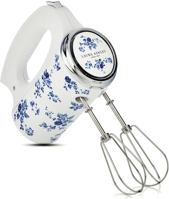 Laura Ashley Handmixer 300W - 5 Snelheden - Turbofunctie - Deeghaken - China Rose van Laura Ashley