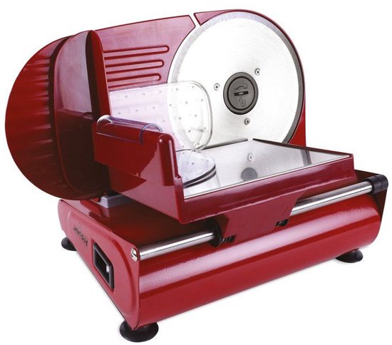 Le Pratique | Krachtige Elektrische (100W) Allessnijder voor Brood, Vlees & Kaas | Ø19 cm RVS-mes | Perfecte Snijdikte van 0-15 mm | Made in Italy