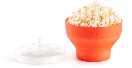 Lékué Mini Magnetron Popcorn Maker - Set van 2 - Red