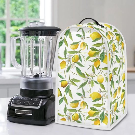 Lemon Leaf Patroon Keuken Blender Stofkap - Bescherming tegen Vingerafdrukken voor Blender, Juicer en Koffiezetapparaat
