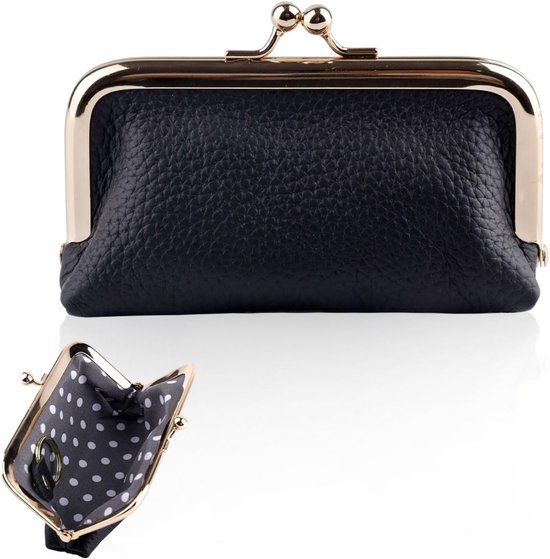 Leren Mini Sieradenbox voor Reizen, Compacte Organizer voor Ringen, Oorbellen en Kettingen met Drukknop Sluiting, Perfect als Cadeau voor Vrouwen van Merkloos