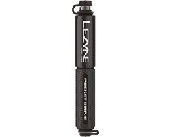 Lezyne Pocket Drive - Handpomp - Fietspomp - Tot 11 bar/16 psi - ABS Flex Hose - Presta en Schrader ventielen - Aluminium - Zwart van Lezyne