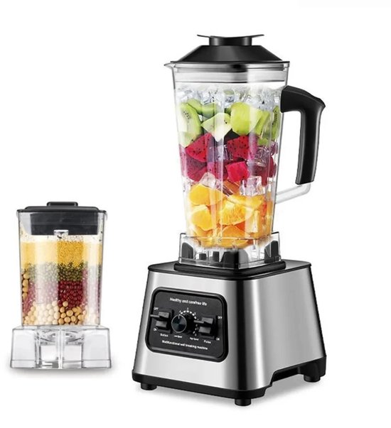 Linkforu - Krachtige Blender – Mixer – Juicer- Smoothie Maker - 2,5 Liter Reservoir - Keukenmachine – 6000 Watt - Zwart van Merkloos
