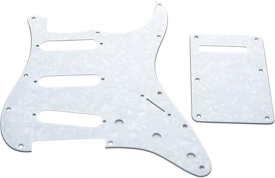 Linkshandige Stratocaster SSS Pickguard met Tremolo en Backplate - Mint Groen 3 Laags voor USA/Mexicaanse Gitaren van Merkloos
