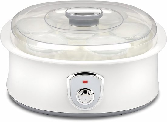 Lìon® Yoghurtmaker - Yoghurtmachine - Ijsmachine - Wit - 28cm x 25cm x 16cm
