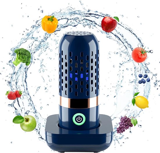 LISM-Draagbare, snoerloze groente- en fruitwasser, voedselreiniger, USB-oplaadbare insectenverdelger en reiniger, Geschikt voor vlees, serviesgoed en Geschikt voor op reis (3000mAh).
