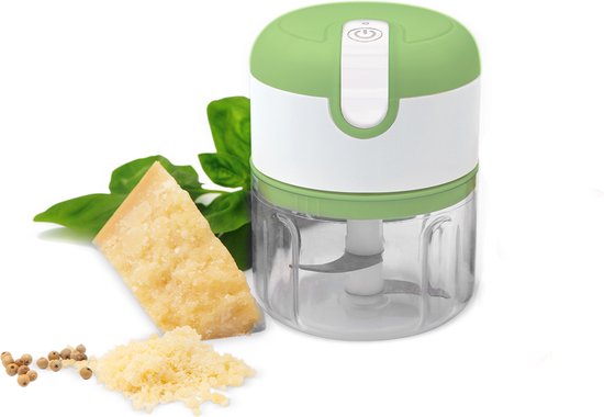 Livington 3 Seconds Chopper - Versnipperaar met USB-aansluiting, - mini keukenmachine - multi-versnipperaar - oplaadbare batterij - hakken, snijden en hakken. van Livington