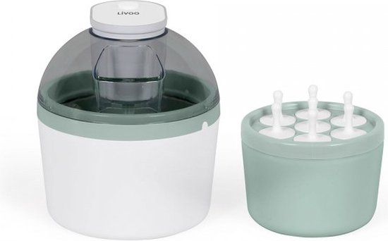Livoo DOM461 ijsmachine Milkshakemaker 1 l 12 W Zwart, Groen, Doorschijnend, Wit van Livoo
