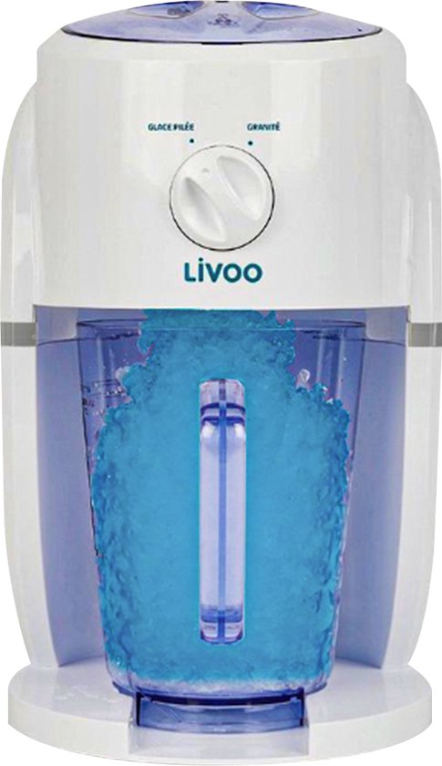 Livoo Ice Crusher - Slush Puppy Maker - Machine - Ijscrusher - Ijsmachine - Ice Breaker - Transparant - Inclusief Ijskan van Merkloos