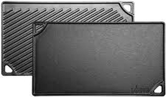 Lodge Gietijzeren Grillplaat Dubbel, 42x24cm