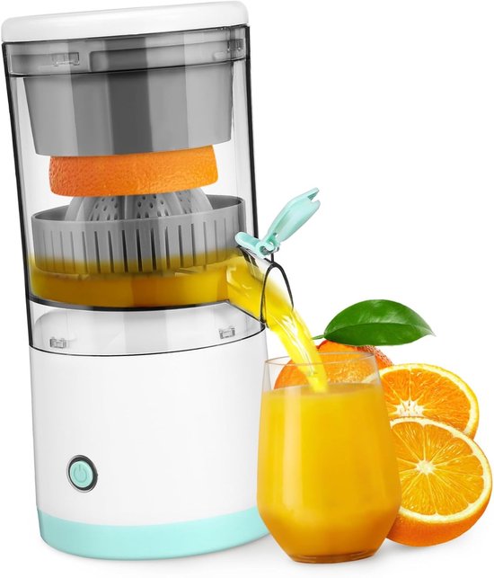 longziming -Elektrische Citruspers met USB-oplading – Draagbare Sapmaker voor Sinaasappels, Citroenen en Limoenen – Krachtige Automatische Juicer met Afneembare Perskegel voor Vers Sap Thuis, op Reis of op Kantoor van Merkloos