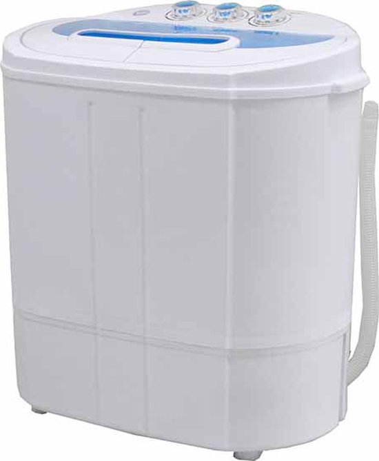 Lowander mini wasmachine - Met centrifuge en dubbele trommel - Campingwasmachine - 5KG - Wit van Lowander