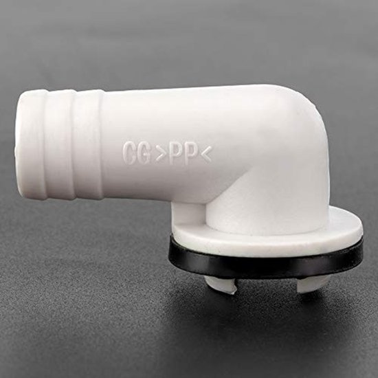 Luchtconditioner Afvoer Connector, 1.9 Inch Luchtconditioner Afvoer Slang Bocht, Met Rubber Ring, Duurzaam, Geschikt Voor De Meeste Soorten Luchtconditioners van Merkloos