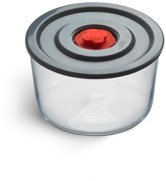 Luchtdicht deksel met ventiel - 1 liter - Borosilicaatglas
