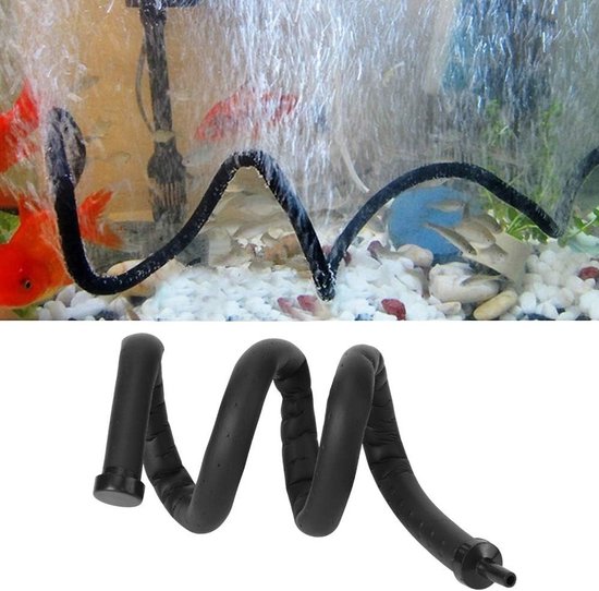 Luchtsteen Diffuser voor Aquarium, Plastic Luchtbubbels, Zuurstofpomp Accessoire voor Vis Tank, Verbeterde Watercirculatie en Beluchting (2x60cm) van Merkloos