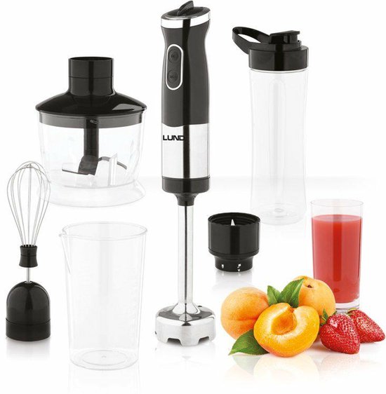 Lund 67700 - Blender - 4-in-1 - 700W - Roestvrij staal - ABS en Chroom