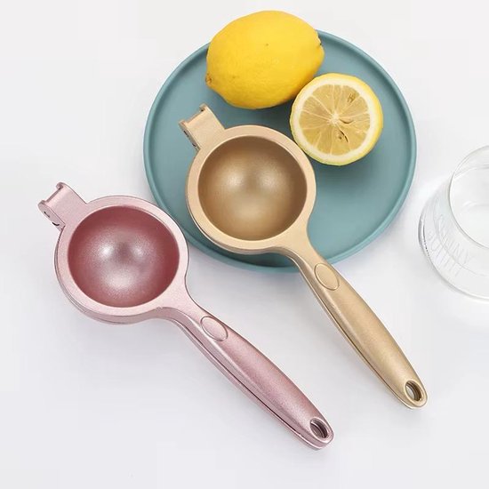Luxe Citruspers Handmatig Grijs – RVS Citroenpers 24 cm – Professionele Limoenpers – Stevige Handpers met Ergonomische Grip van Merkloos