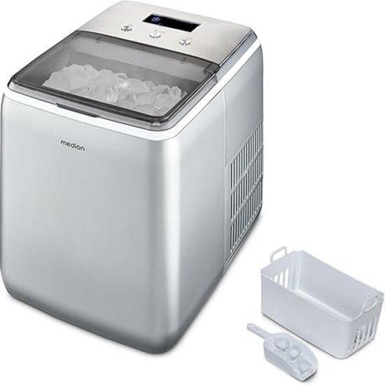 Luxe Ijsblokjesmachine – Met Deksel – Zelfreinigend – Kristalhelder – Horeca – Snel Klaar – 2.6L Reservoir – 150W van Luxe